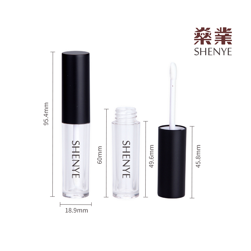 3.2ml亚黑唇彩管空管 跨境唇釉管包材 液体眼影分装瓶包材